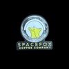 SpaceFox Coffee Company Sticker - Dark Mode - SpaceFox Coffee Company